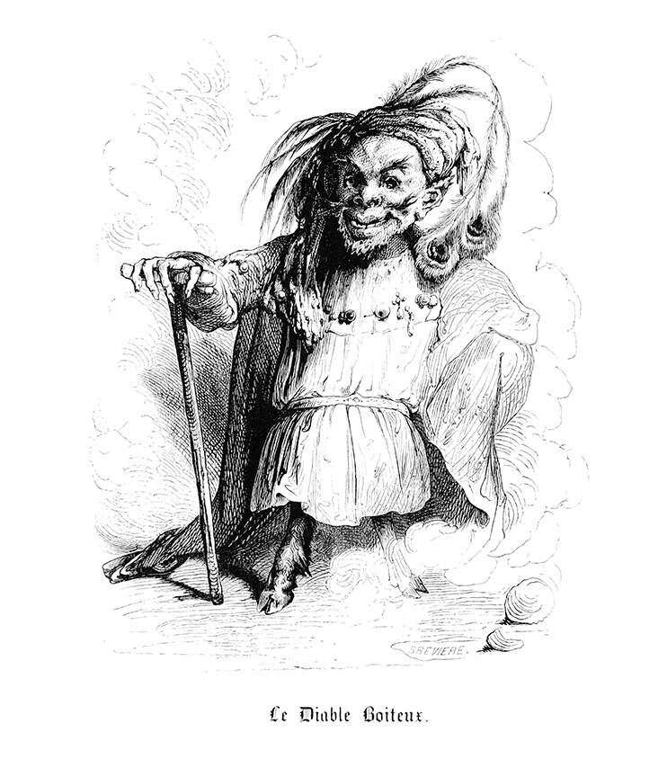 The Devil with a Limp | Old Book Illustrations