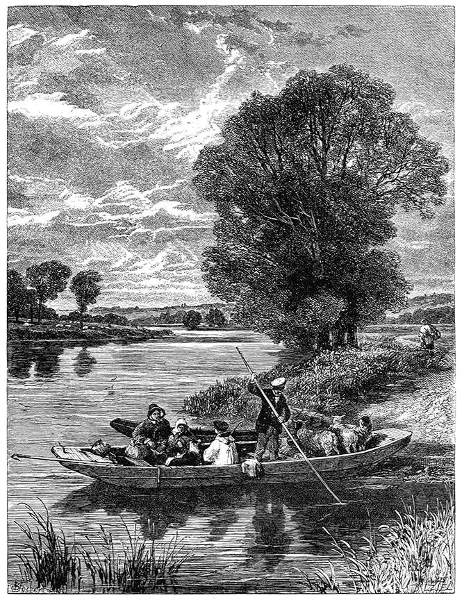 Ferry-Boat | Old Book Illustrations