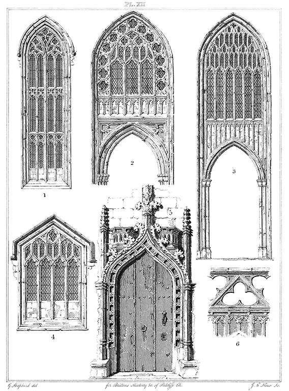 St Mary Redcliffe Windows And Doorways Old Book