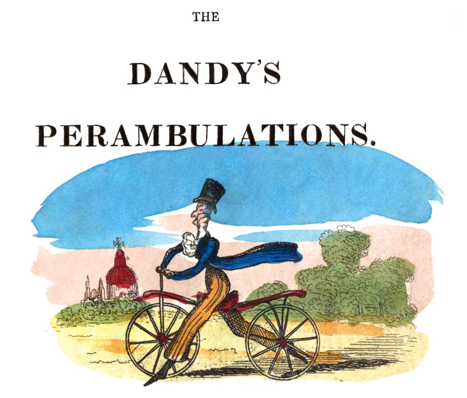 Inschrijven Kinematica slogan The Dandy's Perambulations—Title – Old Book Illustrations