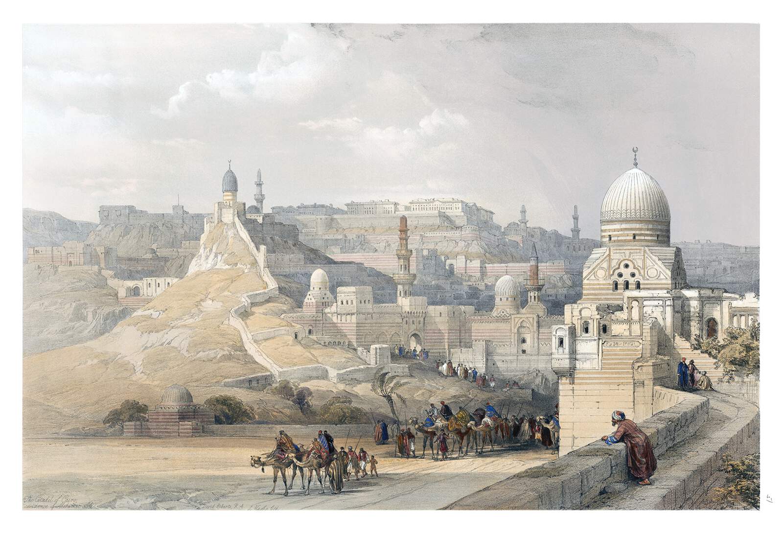 Citadel Of Cairo Old Book Illustrations