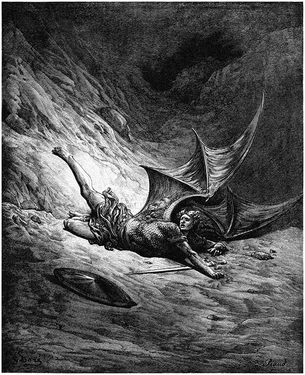 Satan Knew Pain – Old Book Illustrations